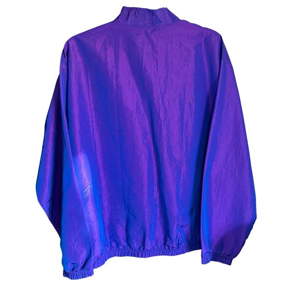 Fantastic Iridescent Purple Surf Style Vintage Windbreaker, One Size - Picture 9 of 11